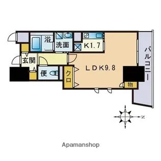 アルフォート天神【3階】の間取り