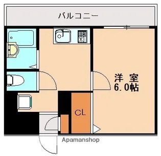 ホワイトシャトー清水弐番館【2階】の間取り