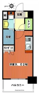 ステイツ姪浜駅前【2階】の間取り
