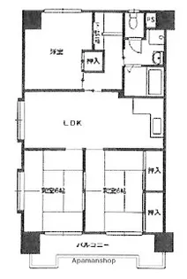 グレーシア上山門【1階】の間取り