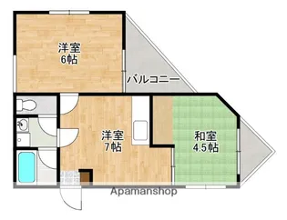 サンヒルズ城南【2階】の間取り