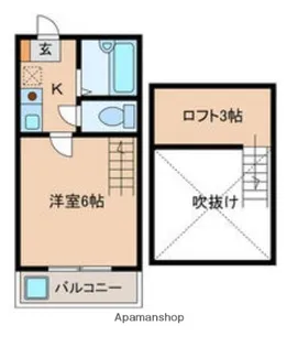 ハーベスト別府【1階】の間取り
