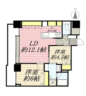 ネクサス百道レジデンシャルタワー【16階】の間取り