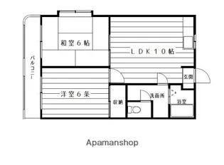 シエスタ飯倉【1階】の間取り