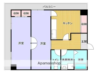 スコーレ赤坂【2階】の間取り