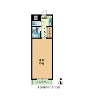 アイレックス南天神【2階】の間取り