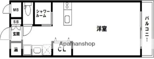 ロマネスク赤坂第2【6階】の間取り