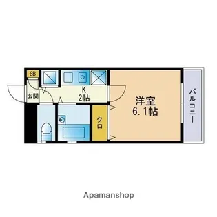 サンセール大宮【2階】の間取り