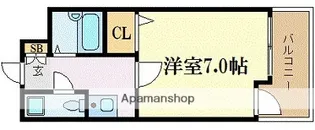 エステートモア天神デュオ【4階】の間取り