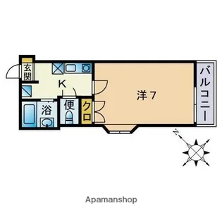 サンライズガーデン高宮弐番館【2階】の間取り