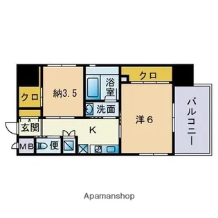 ベネフィス博多南グランスウィート【2階】の間取り