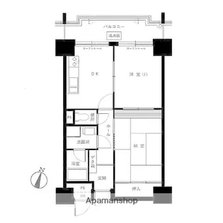 シャンボール大名C棟【3階】の間取り