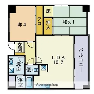 K&M室見【3階】の間取り