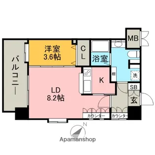 サヴォイブロードストリート【4階】の間取り