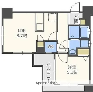 ラフォーレ六本松【3階】の間取り