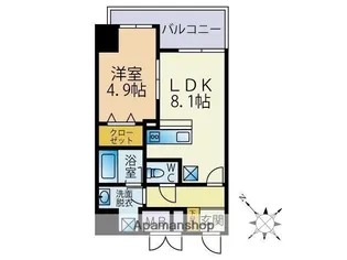 NEW LALUCE【8階】の間取り