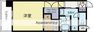 アソシアグロッツォ博多【8階】の間取り
