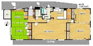 ラスティング銭通【4階】の間取り