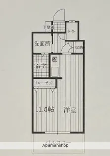 ニューリバー九大学研都市駅前【2階】の間取り