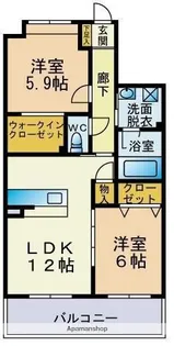 VALUE伊都【2階】の間取り