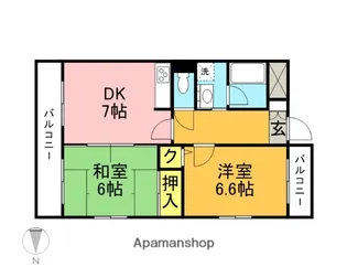 ライオンズマンション姪浜第2【5階】の間取り