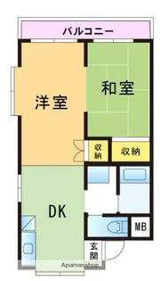 ベルエール片江【1階】の間取り