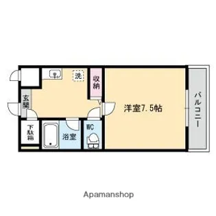 エスパシオ片江【5階】の間取り