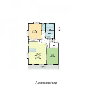 フォブール東油山【2階】の間取り