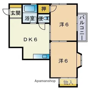 ヒルズ七隈【1階】の間取り