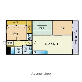 グレースメゾン神松寺【1階】の間取り