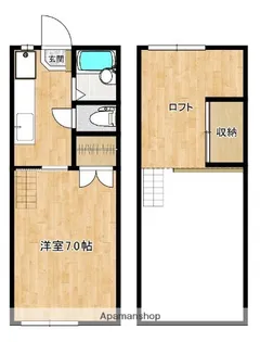 エスコート鳥飼【2階】の間取り