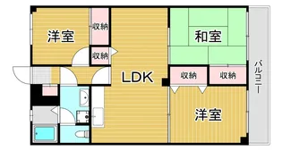 ST百道スイーツ【3階】の間取り