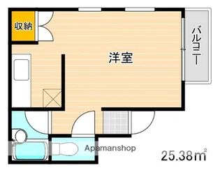 ベルザ南片江【3階】の間取り