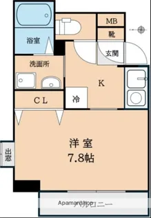 1Kの間取り画像