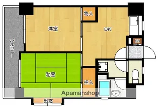 ダイナコート天神南【7階】の間取り