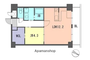 レジデンス住吉【7階】の間取り