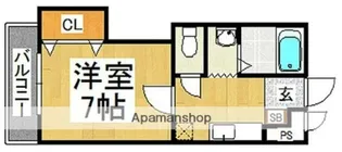 ロマネスク薬大前【3階】の間取り