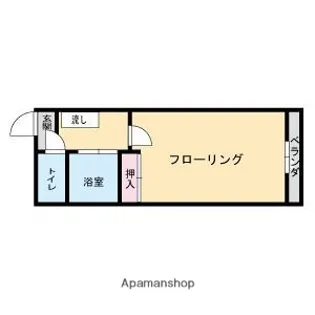 コーポYOSHIMI【1階】の間取り