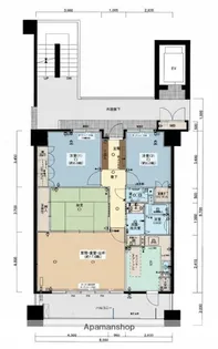 サーパス百道【7階】の間取り