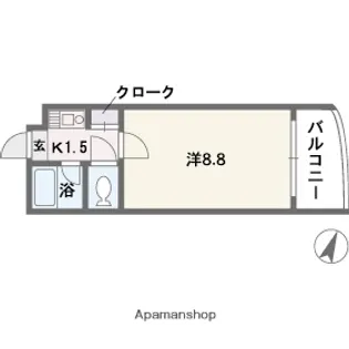 プラン・ド・ビ藤崎【2階】の間取り