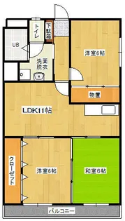 フレグランスMASUMI【2階】の間取り