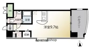キャッスル大手門【8階】の間取り