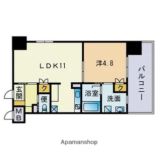 アーバンローズ薬院【10階】の間取り