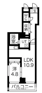ラ・コルテ大濠【7階】の間取り
