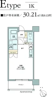 パークアクシス博多駅南【9階】の間取り