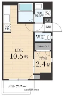 GRANDEUR住吉 弐番館【12階】の間取り