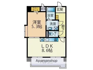 エレガントヴェルス【2階】の間取り