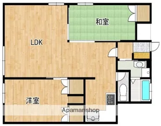 アンジェリーク平和【1階】の間取り