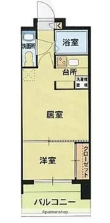 1LDKの間取り画像