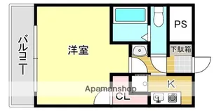 VIP薬院【3階】の間取り